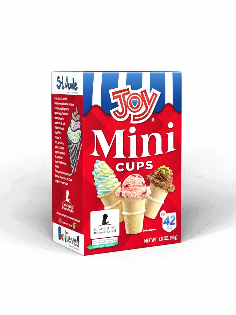 JOY Mini Cups - Mini Cones for Ice Cream & Desserts - 42 ct (Pack of 8) - Image 3